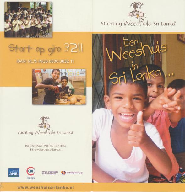 folder weeshuis Sri Llanka